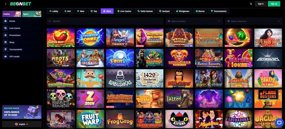 BeonBet výherní automaty