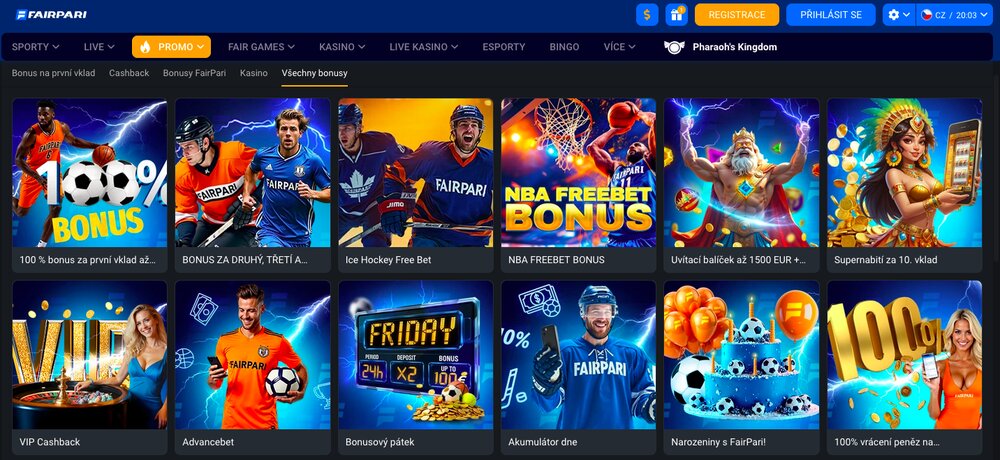 FairPari bonusová nabídka květen 2025