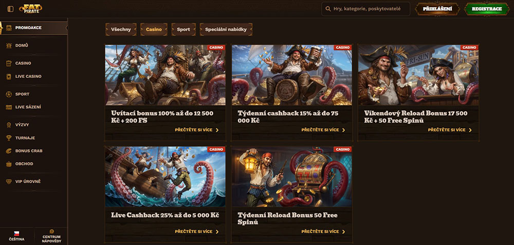 FatPirate bonusy [květen 2025]