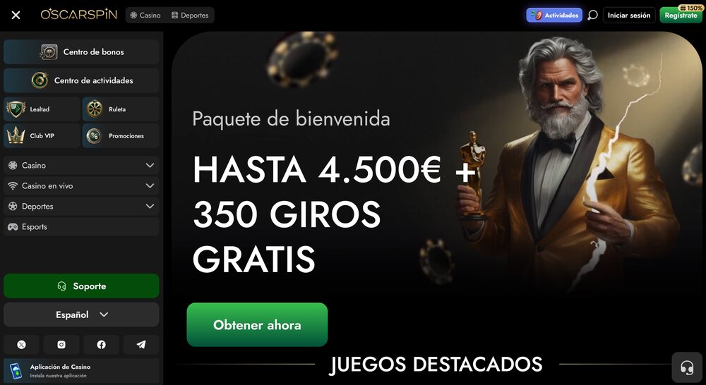 Oscarspin aplicación
