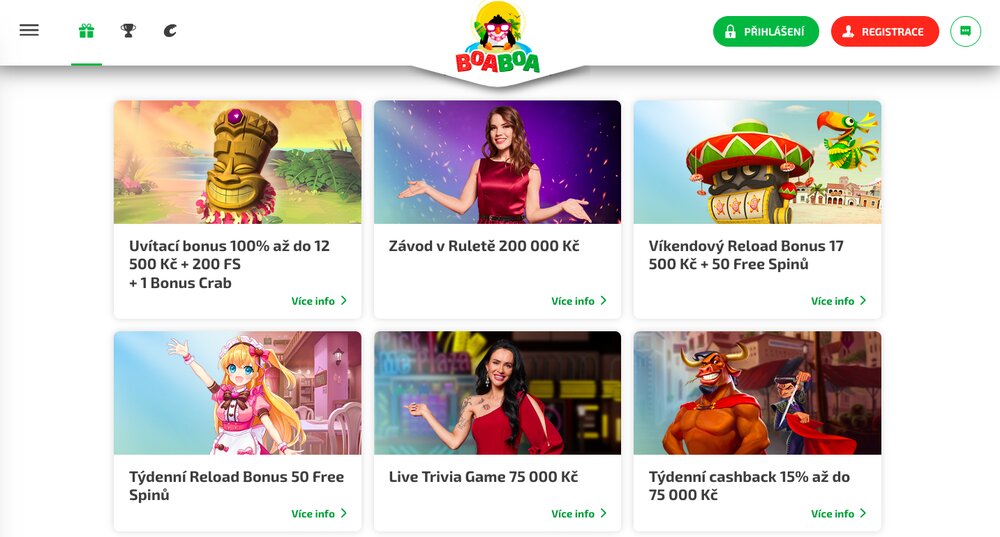 BoaBoa bonusová nabídka květen 2025