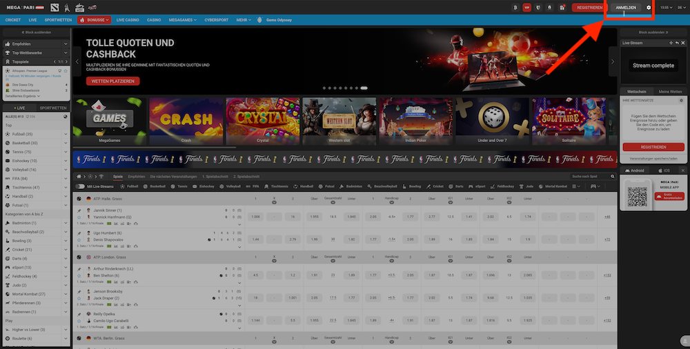 04027 Megapari Login