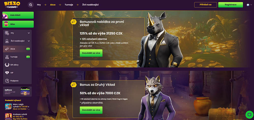 Bizzo Casino bonusy [červenec 2025]