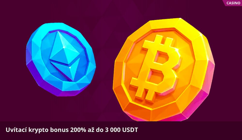 Malina Casino uvítací crypto bonus