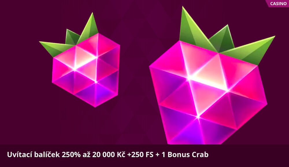 Malina Casino uvítací balíček