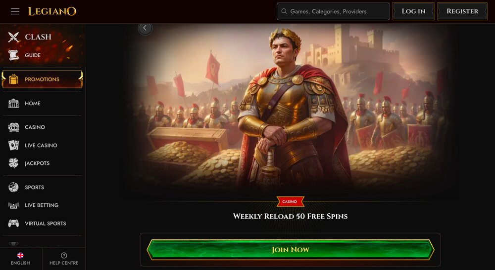 Legiano reload bonus