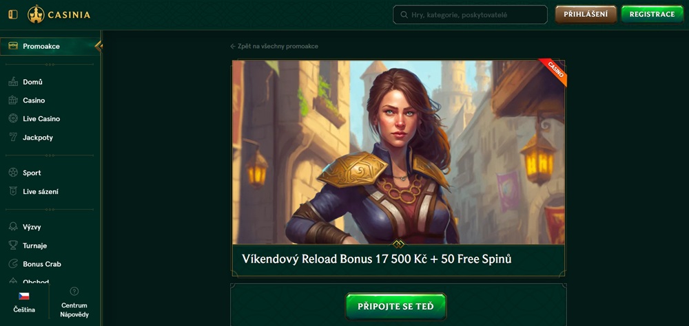 Casinia free spiny červen 2025