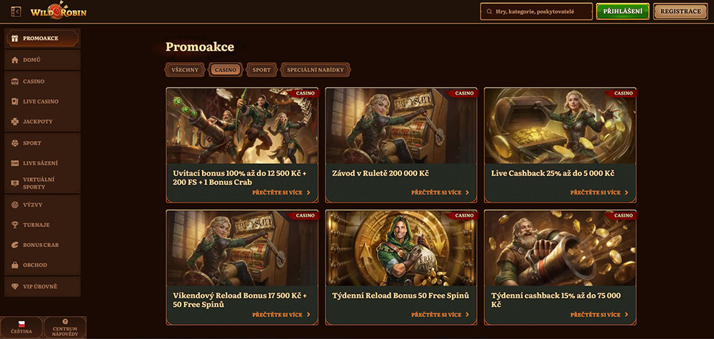 Wild Robin free spins [červen 2025]