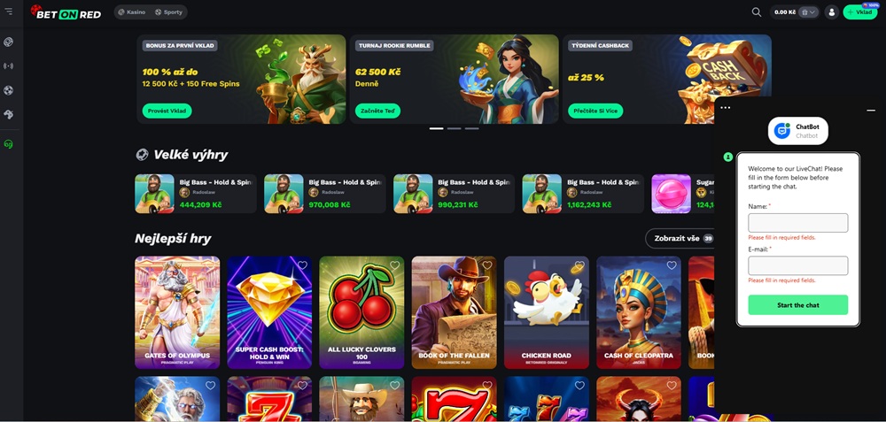 BetOnRed live chat