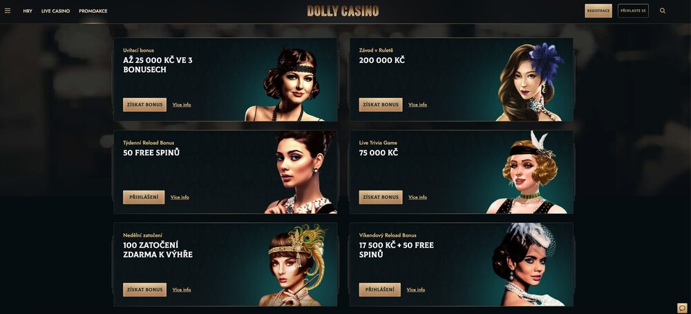 Dolly Casino – bonusy červen 2025