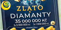 Stírací los Zlato a diamanty online