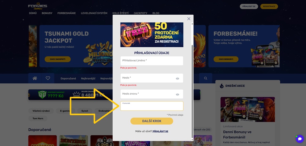 Forbes Casino promo code