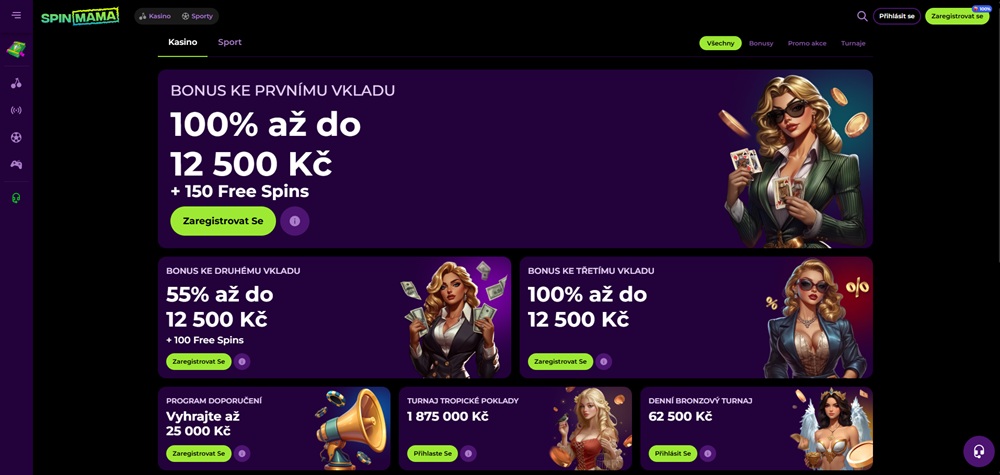 Spinmama bonusy červen 2025