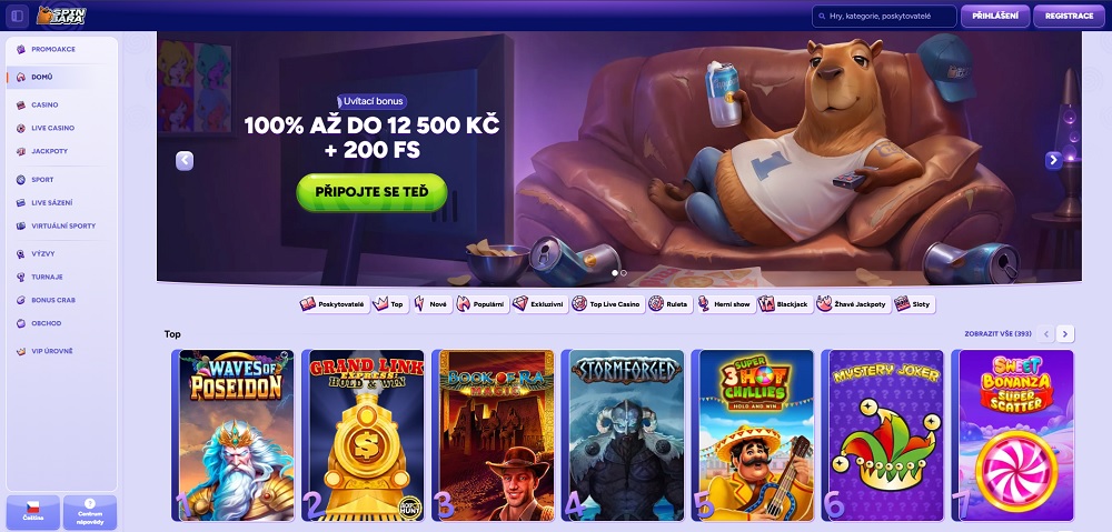 Spinbara casino náhled