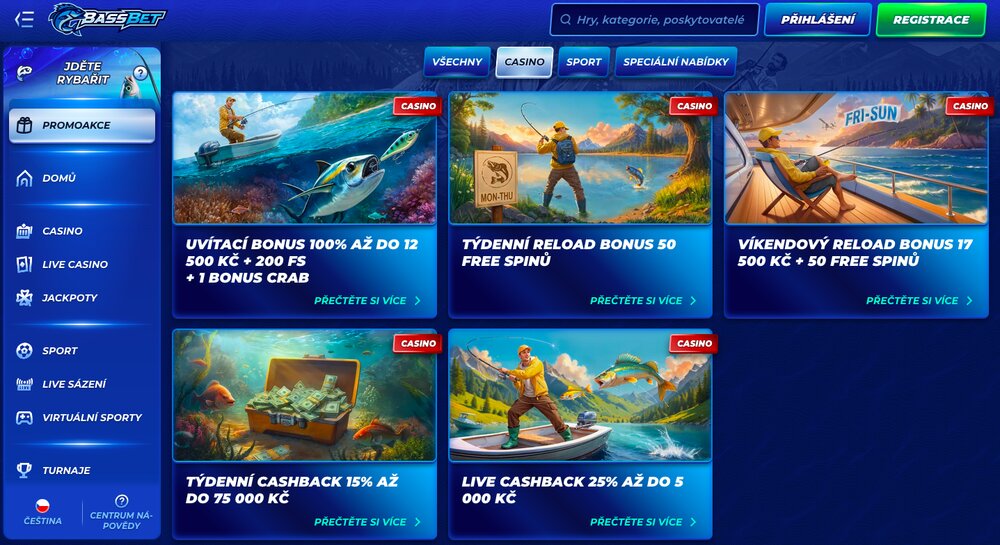BassBet casino bonusy