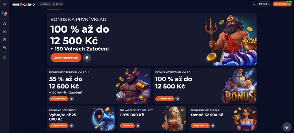 NineCasino – free spiny červen 2025