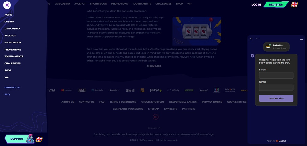 MrPacho live chat