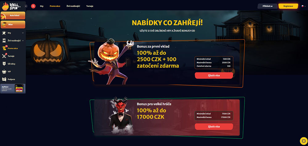 Hell Spin bonusy [červen 2025]