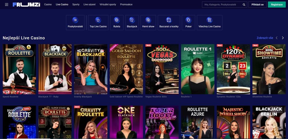 frumzi live casino