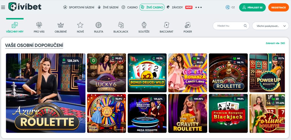 Ivibet live casino