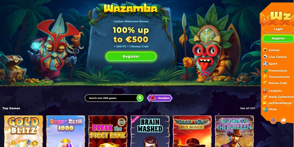  wazamba top slots