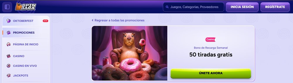 Spinbara giros gratis