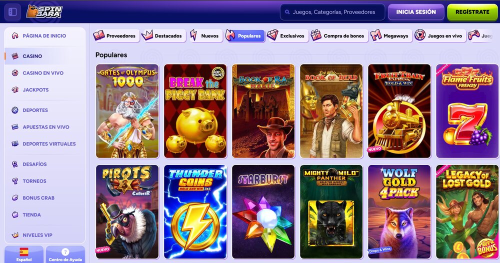 Spinbara tragaperras