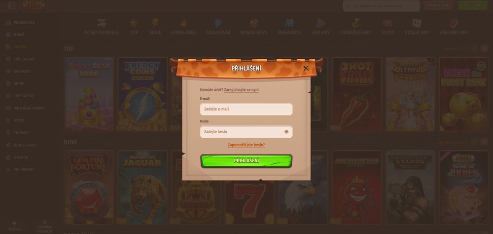 Stone Vegas login