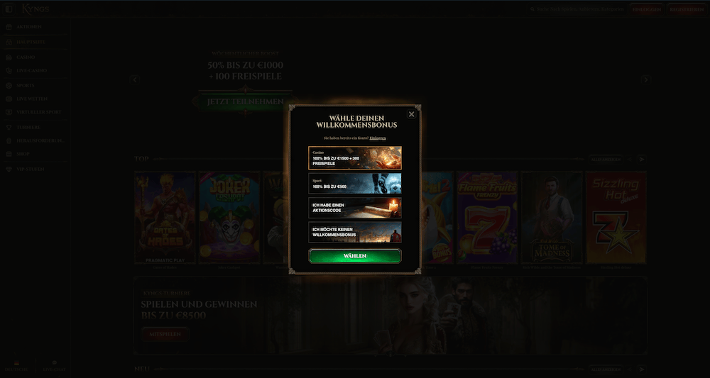 10040 Kyngs Registrierung