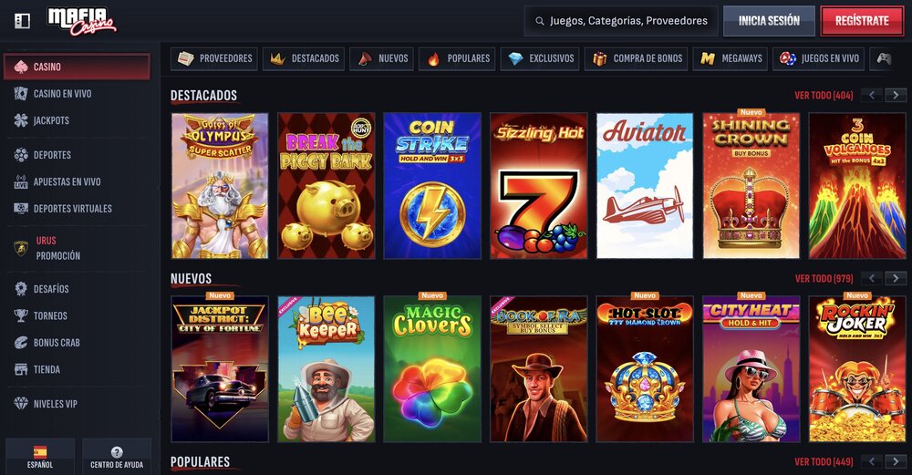 MafiaCasino tragaperras