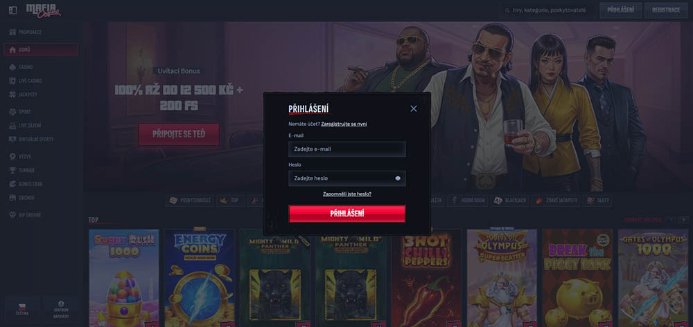 MafiaCasino login [Návod na přihlášení]