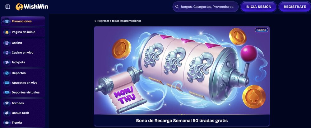 WishWin giros gratis