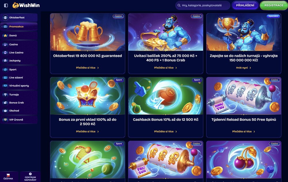 WishWin bonusy
