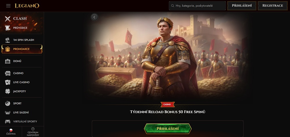 Legiano free spins červenec 2025