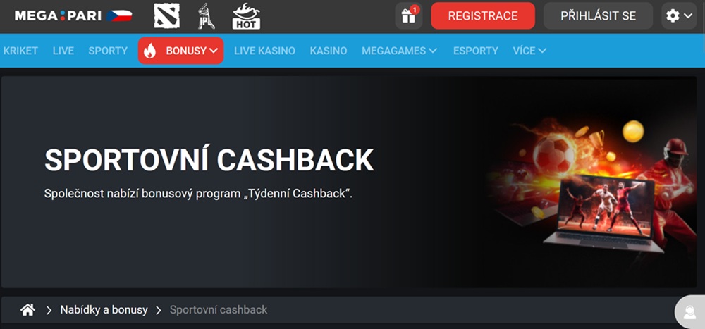 Megapari cashback