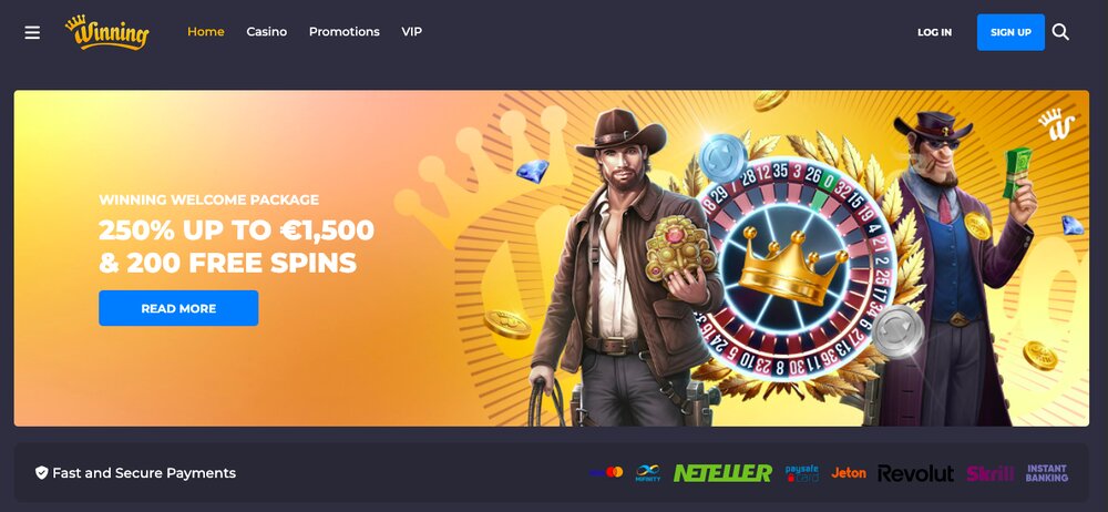 Winning casino uvitaci nabídka