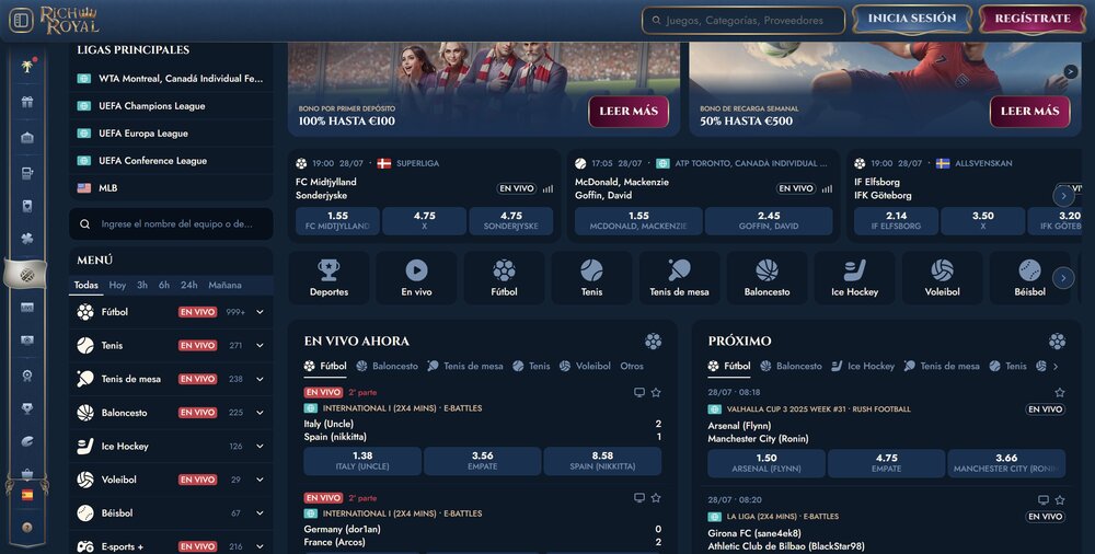 RichRoyal casa de apuestas