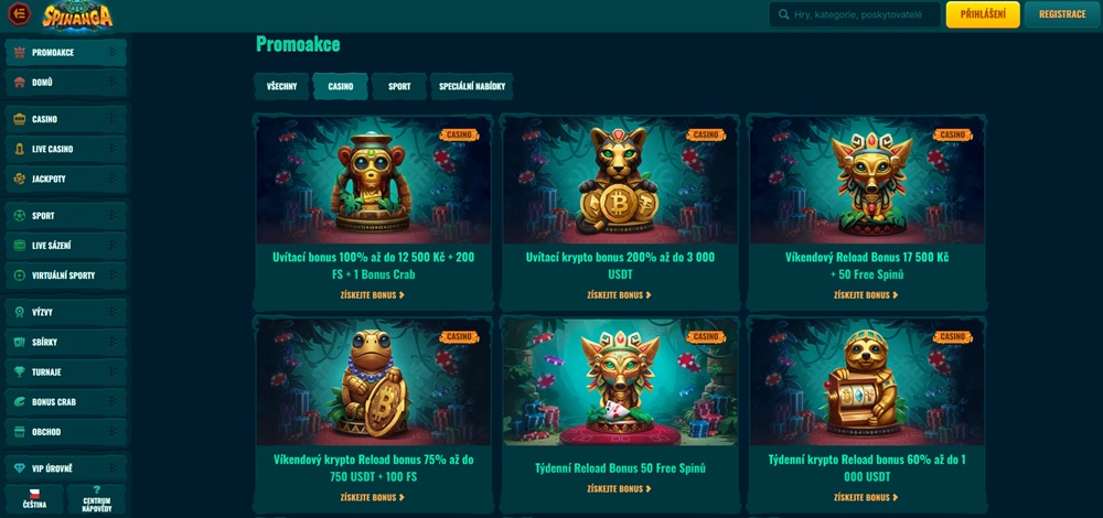 Spinanga free spiny červenec 2025