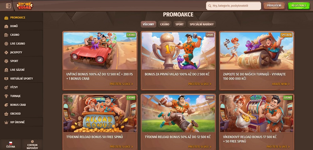 Stone Vegas bonusy