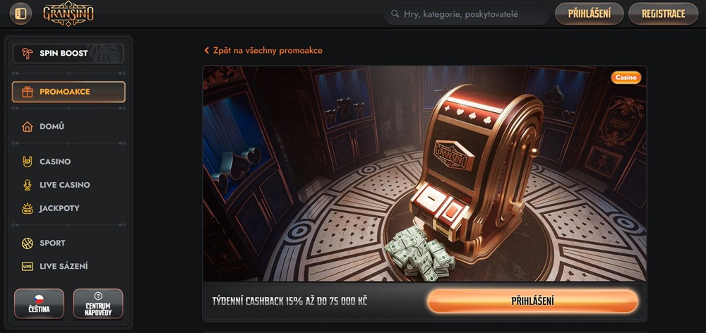 Gransino cashback