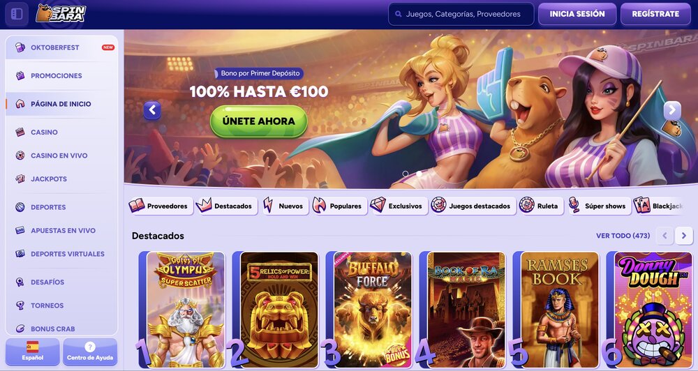 Spinbara aplicación