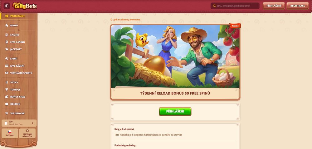 billybets free spiny