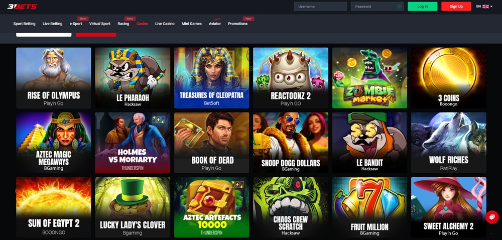 31Bets automaty