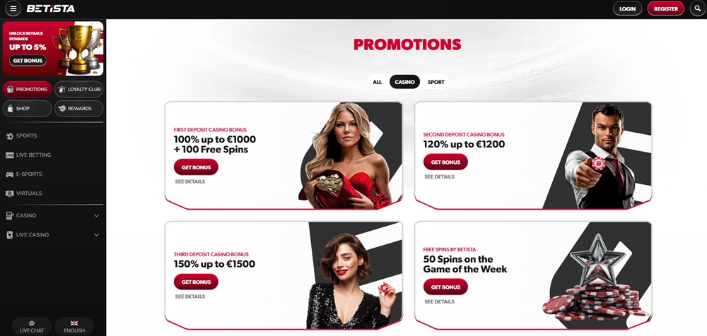 Betista no deposit bonus