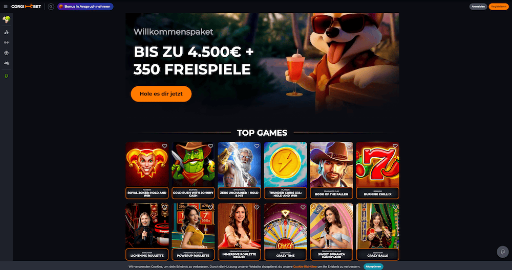 54556 Corgibet Casino DE