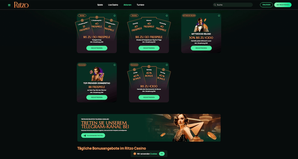 57194 Ritzo No Deposit Bonus