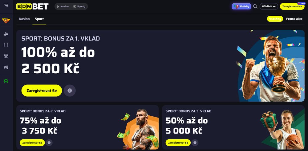 Bdmbet sportovní bonus