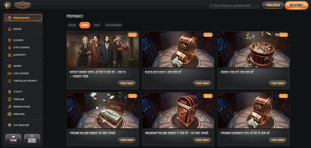 Gransino free spins červenec 2025