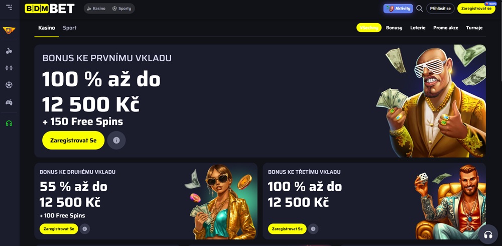 Bdmbet free spiny červenec 2025