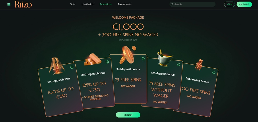  Ritzo bonusy